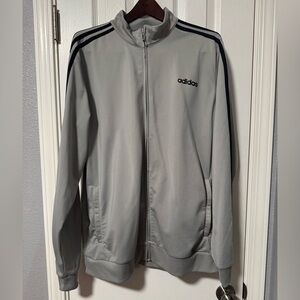 Adidas Classic Light Gray Track Jacket XL